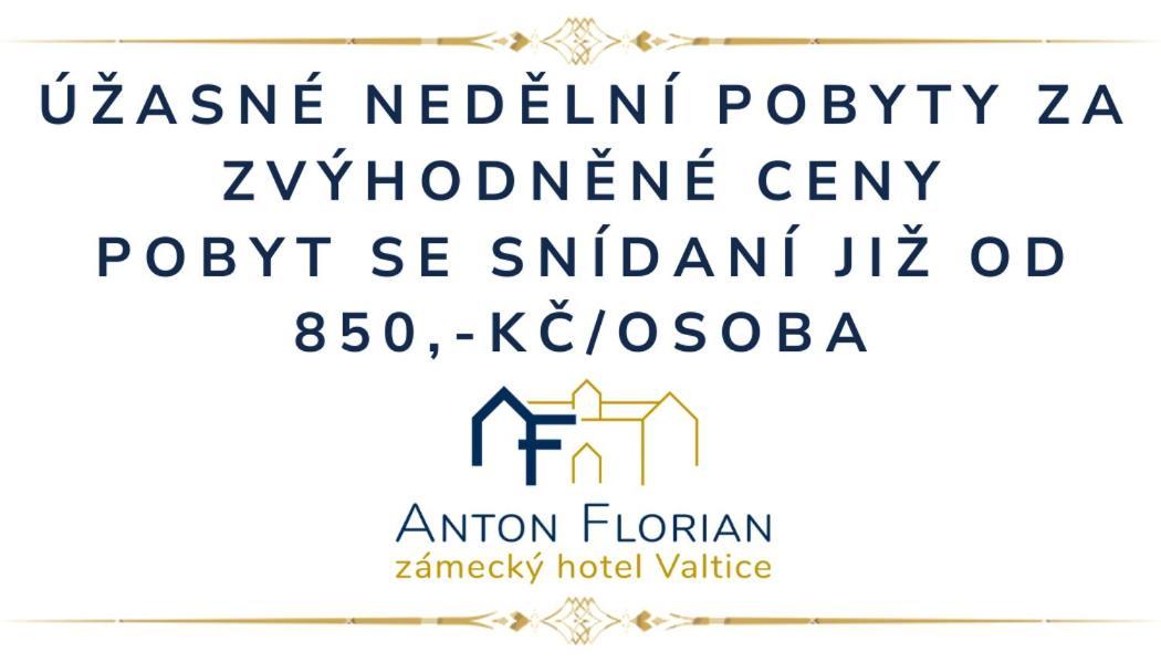 Zamecky Hotel Anton Florian Валтис Екстериор снимка